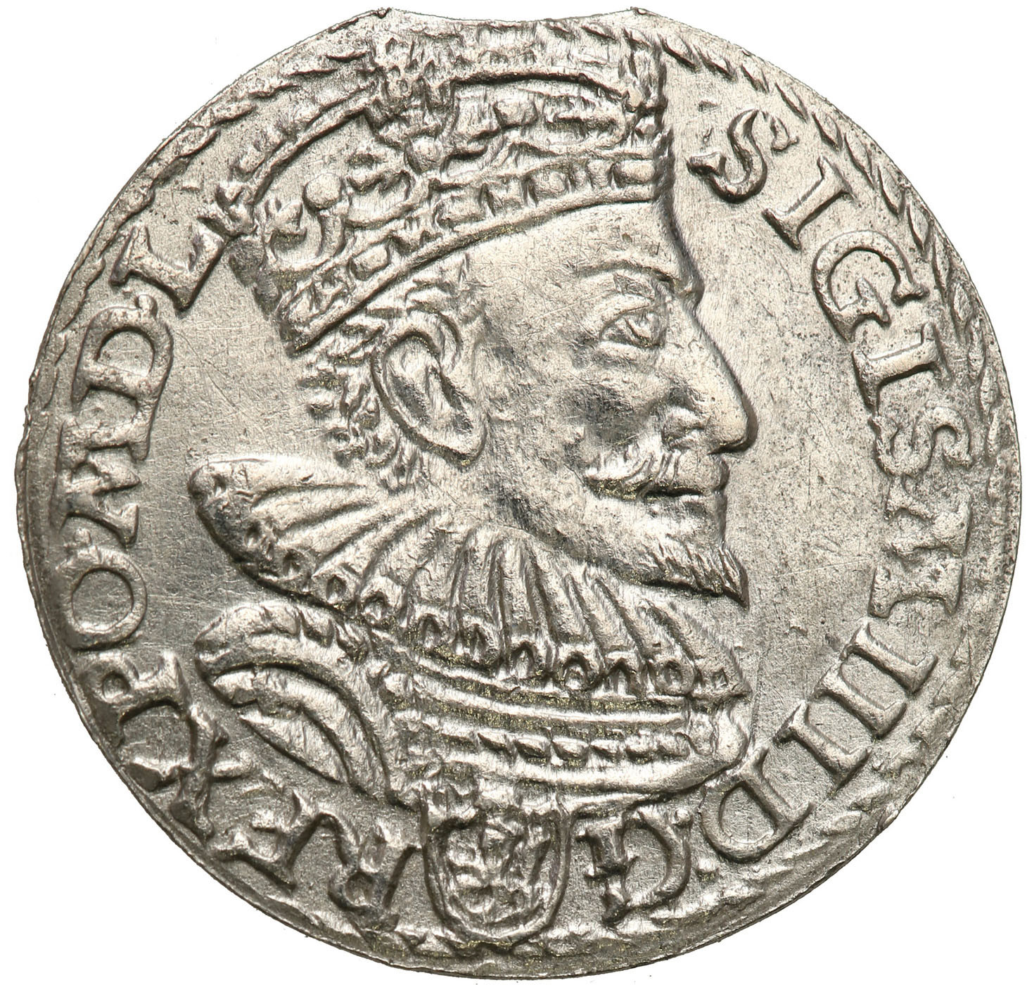 Zygmunt III Waza. Trojak (3 grosze) 1594, Malbork - RZADKOŚĆ R3